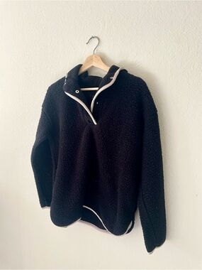 Cuddl Duds Women’s Black Fleece Hoodie Sweater Size Small